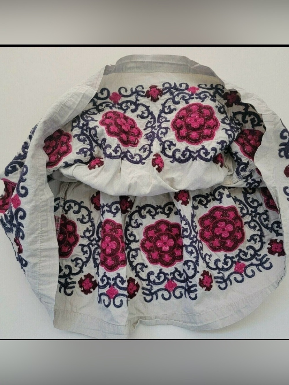 Girls Embroidery Skirt 100% Cotton Size 10 XL - Picture 4 of 4